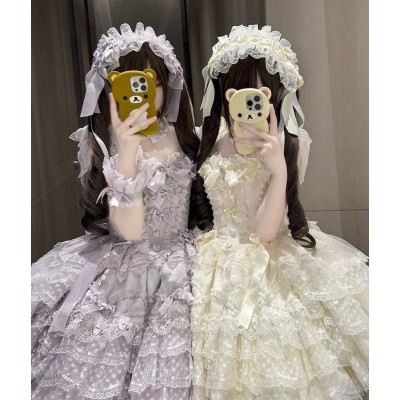 Fantasy Gift Box Camellia Feather Dream JSK(Pre-Order/3 Colours/Full Payment Without Shipping)